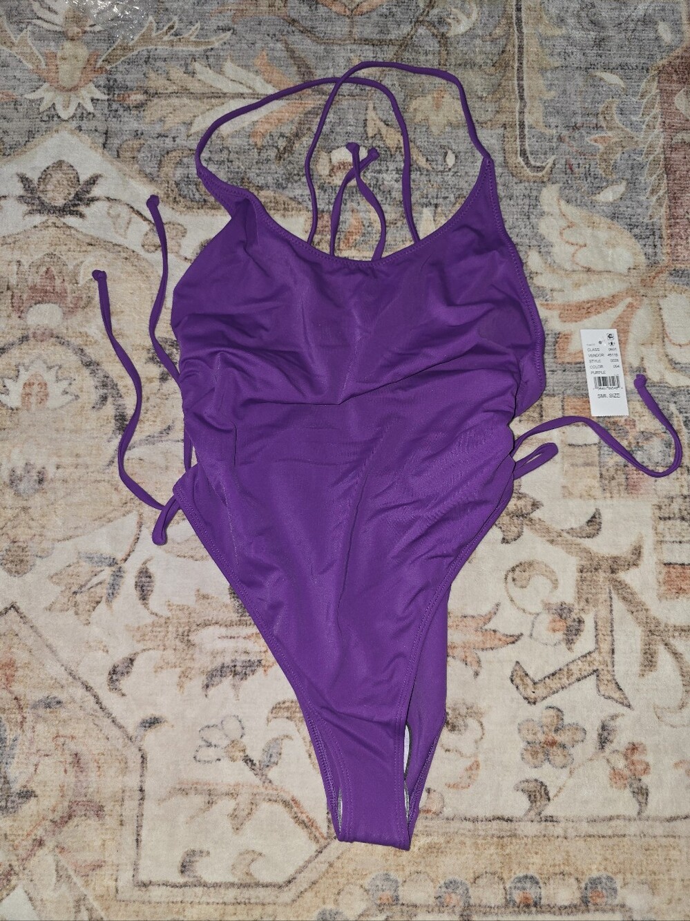PacSun Purple One-Piece Swimsuit with Adjustable Straps